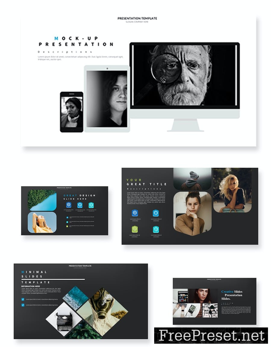 Creative Powerpoint Presentation Template FAGNFJZ