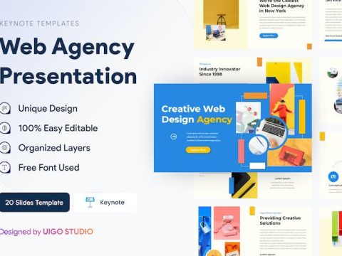 Creative Web Design Agency Presentation Template 9GJY2SF