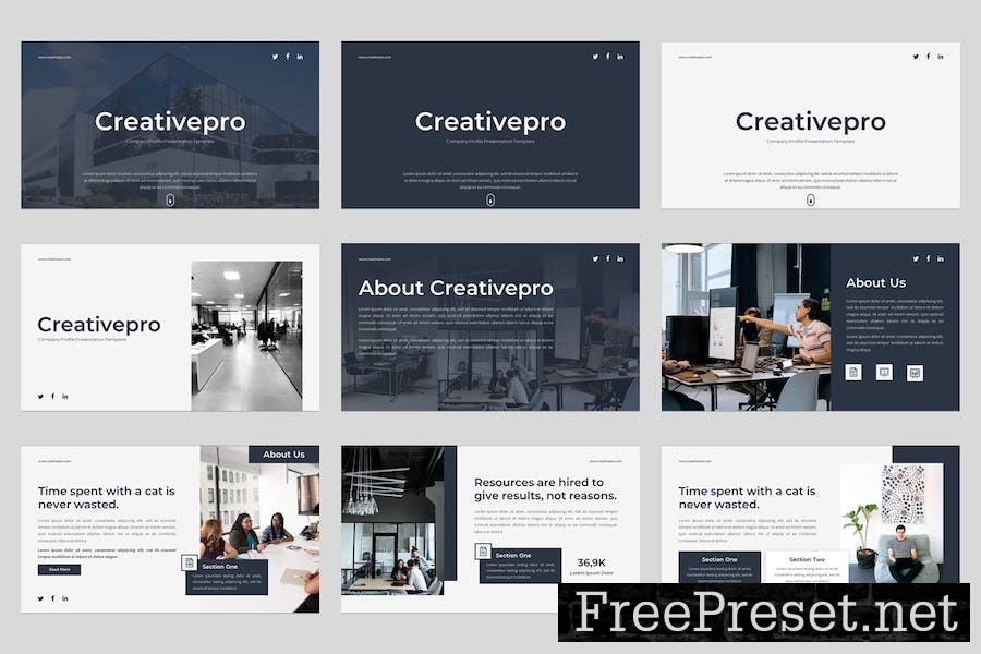 Creativepro - Company Profile Powerpoint Template