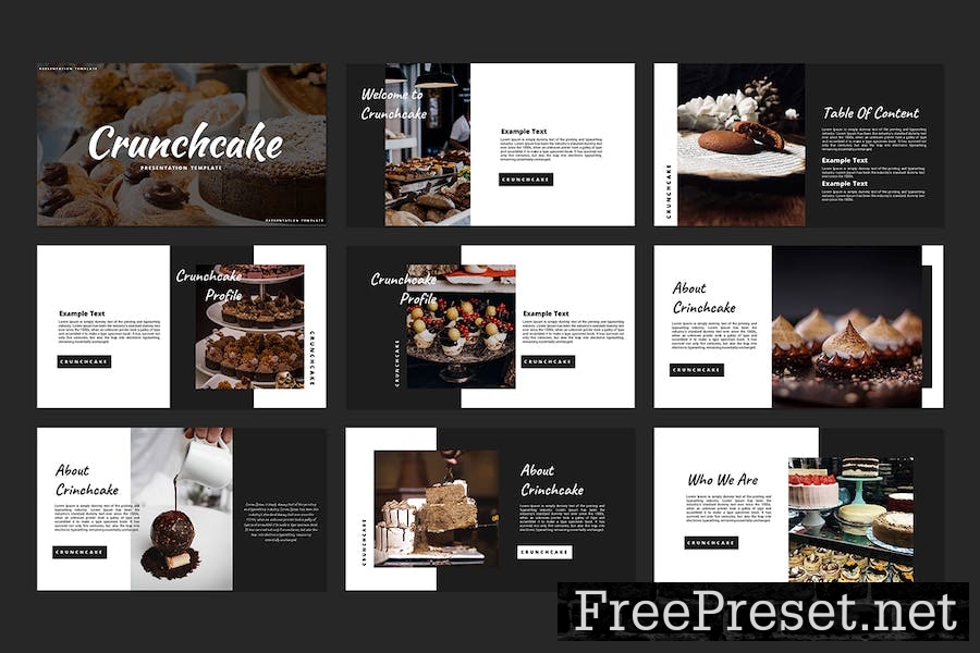 Crunchcake - Google Slides Template VH38J7S