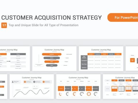 Customer Acquisition Strategy PowerPoint Template X2V4XZY