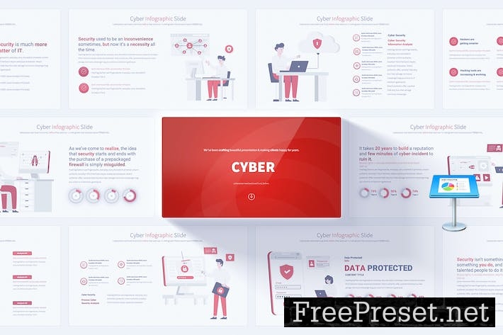 Cyber - Keynote Infographics Slides