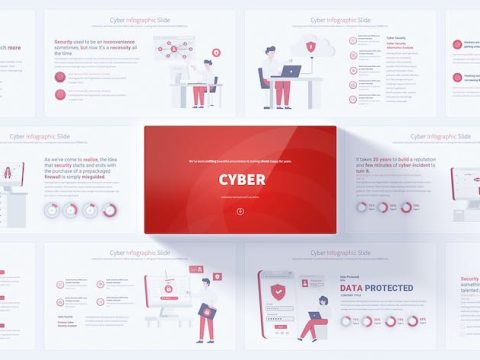 Cyber - PowerPoint Infographics Slides FQRTL3K