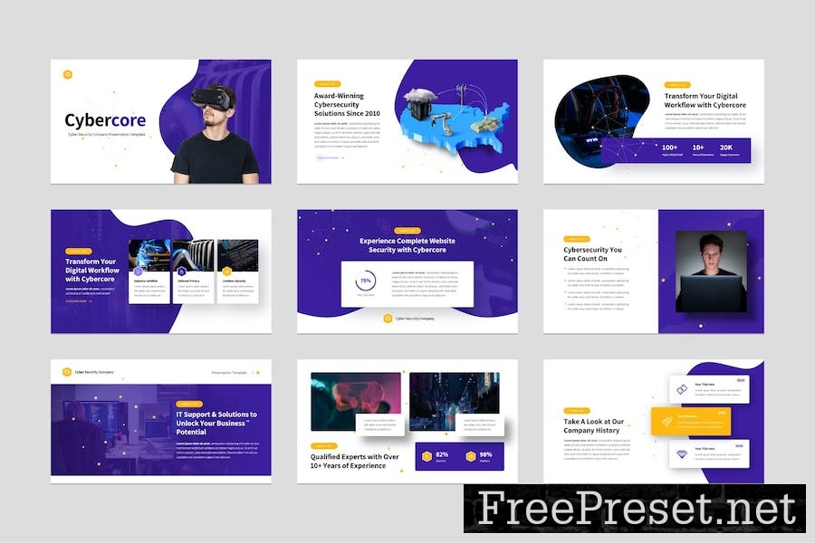 Cyber Security Company PowerPoint Template