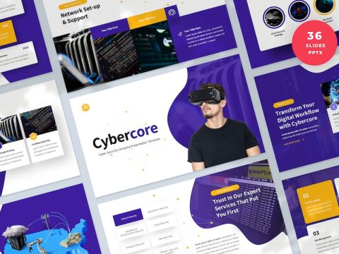 Cyber Security Company PowerPoint Template