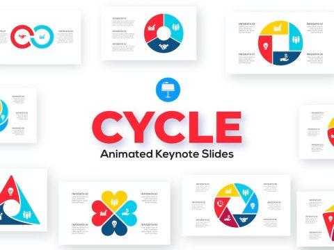 Cycle Keynote Infographics Templates YNXJQPX