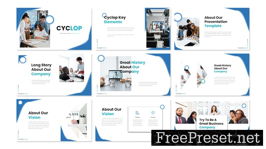 Cyclop Business Presentation Google Slide Template BKJ8NU9