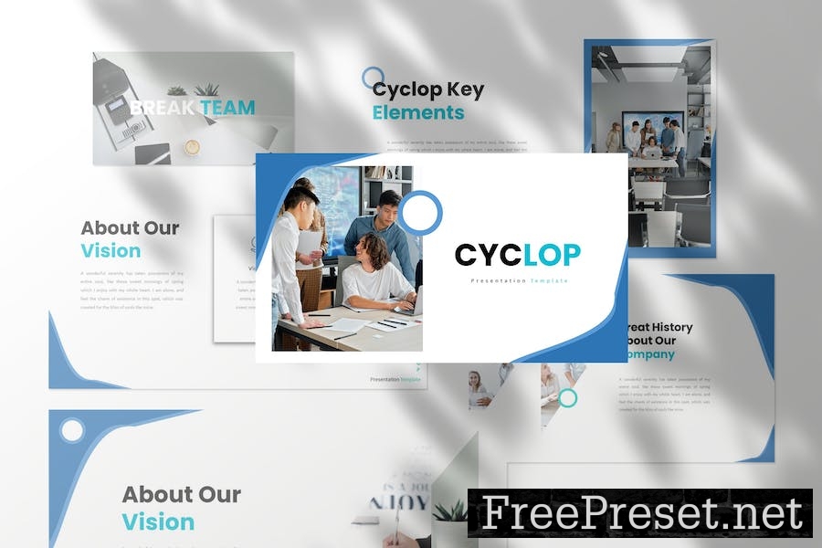 Cyclop Business Presentation Google Slide Template BKJ8NU9