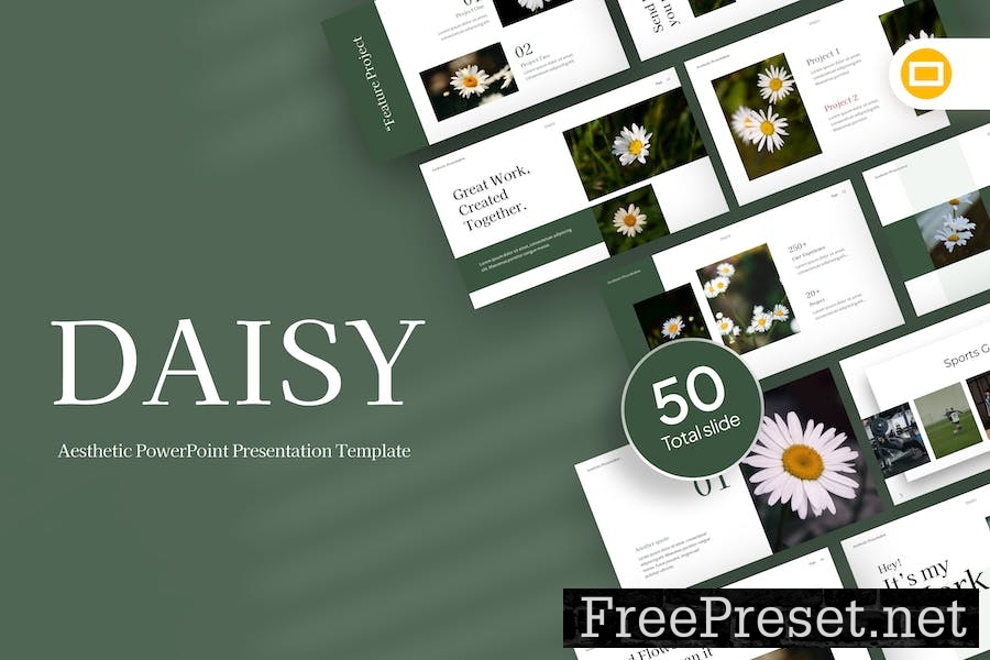 Daisy Aesthetic Google Slides Template