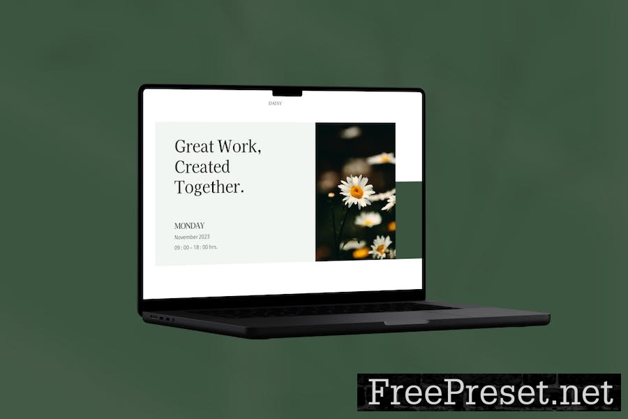 Daisy Aesthetic Keynote Template 89SYLRJ