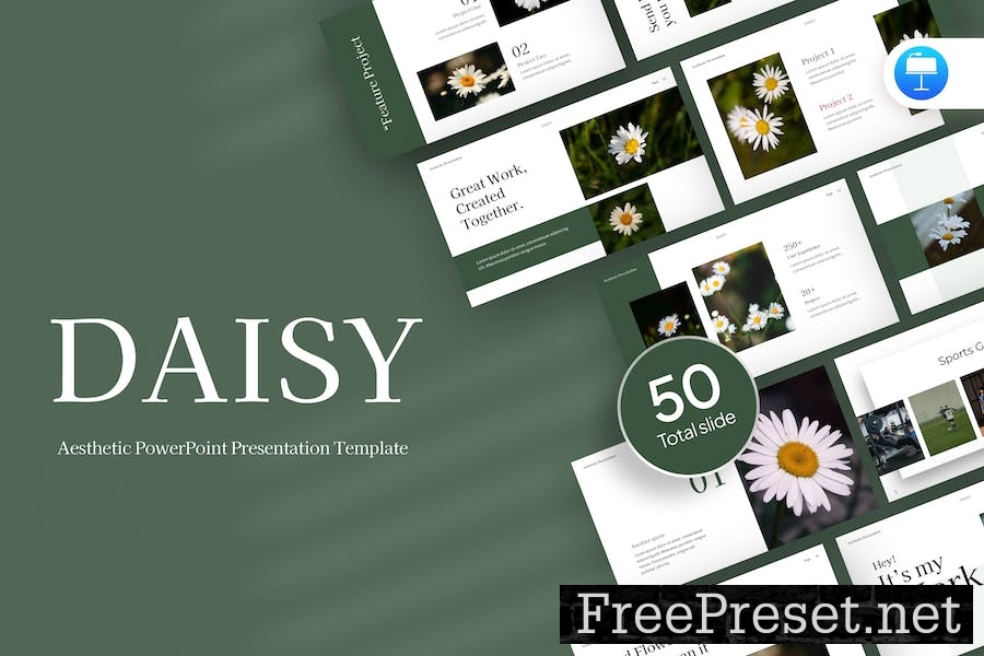 Daisy Aesthetic Keynote Template 89SYLRJ