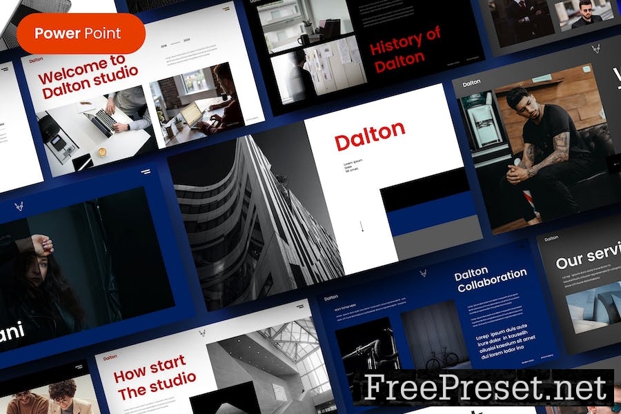 Dalton – Business PowerPoint Template FBKYF48