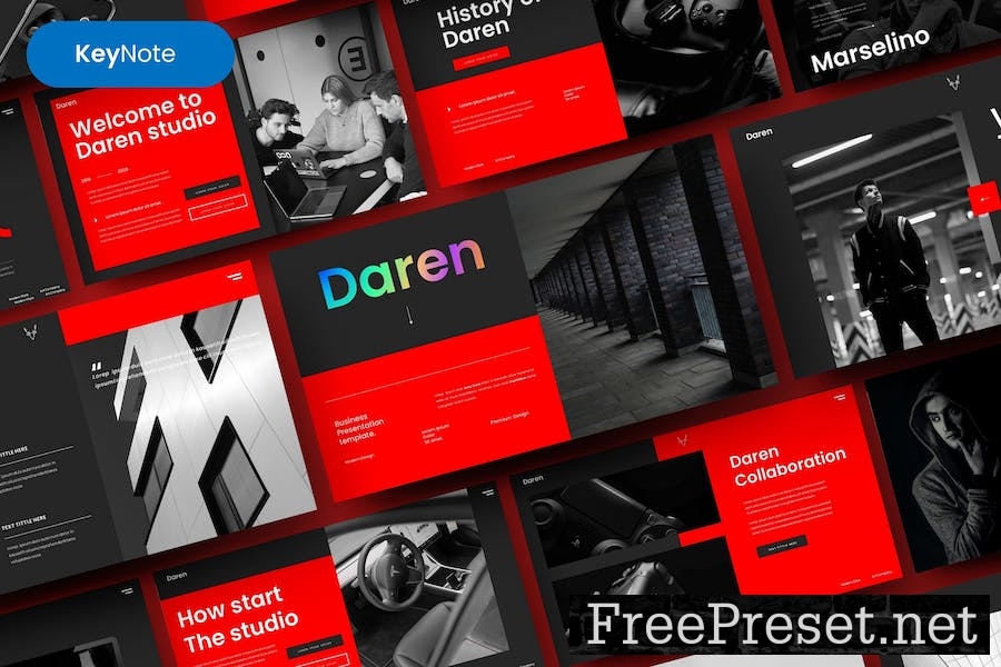 Daren – Business Keynote Template LPRAVNG