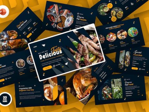 Darky Food PowerPoint Presentation Template