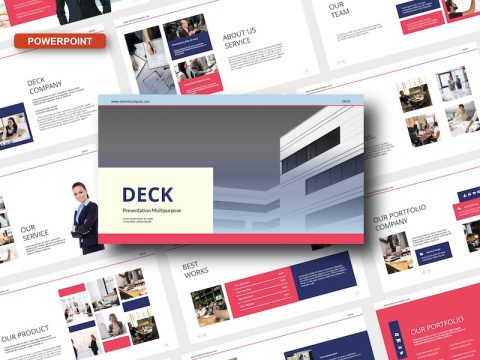 Deck Powerpoint Template 5NGCJPL