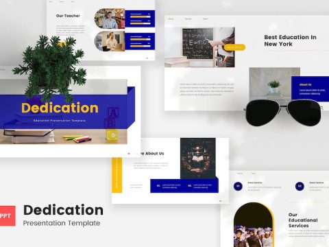 Dedication - Education PowerPoint Template V84UYCF