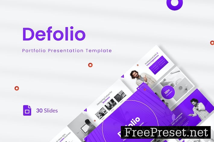 Defolio - Portfolio Presentation Google Slides