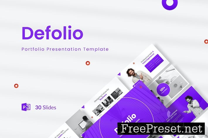 Defolio - Portfolio Presentation PowerPoint PHY5BZH