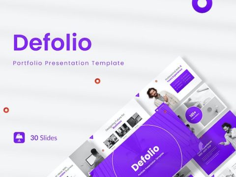 Defolio - Portfolio Presentation Template Keynote