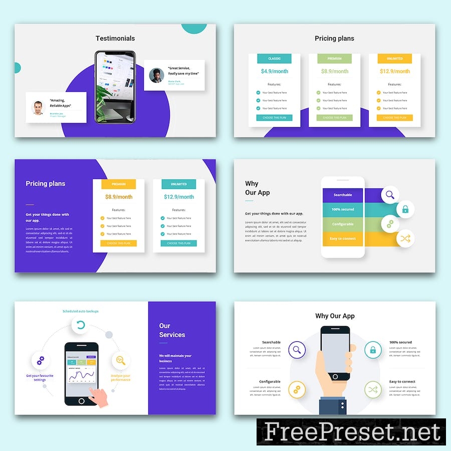 DEVOP – Mobile App Keynote Template