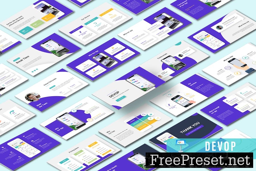 DEVOP – Mobile App Keynote Template