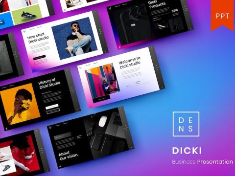 Dicki – Business PowerPoint Template TEN72AX