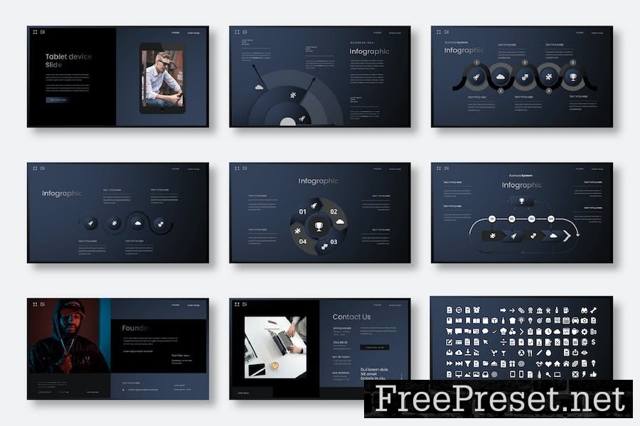 Dina – Business Keynote Template XASNPVB