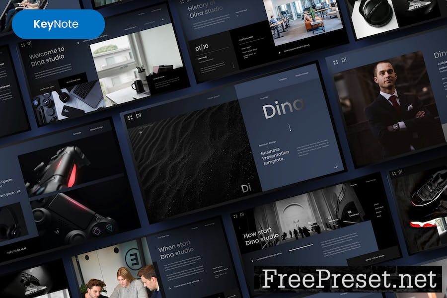 Dina – Business Keynote Template XASNPVB