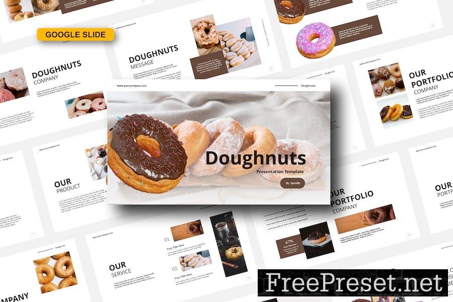 Doughnuts Google Slide Template R663WFV