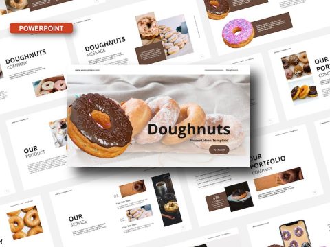 Doughnuts Powerpoint Template P2FHVZF