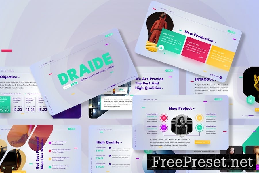 Draide - Multipurpose Powerpoint Template EAXW74J