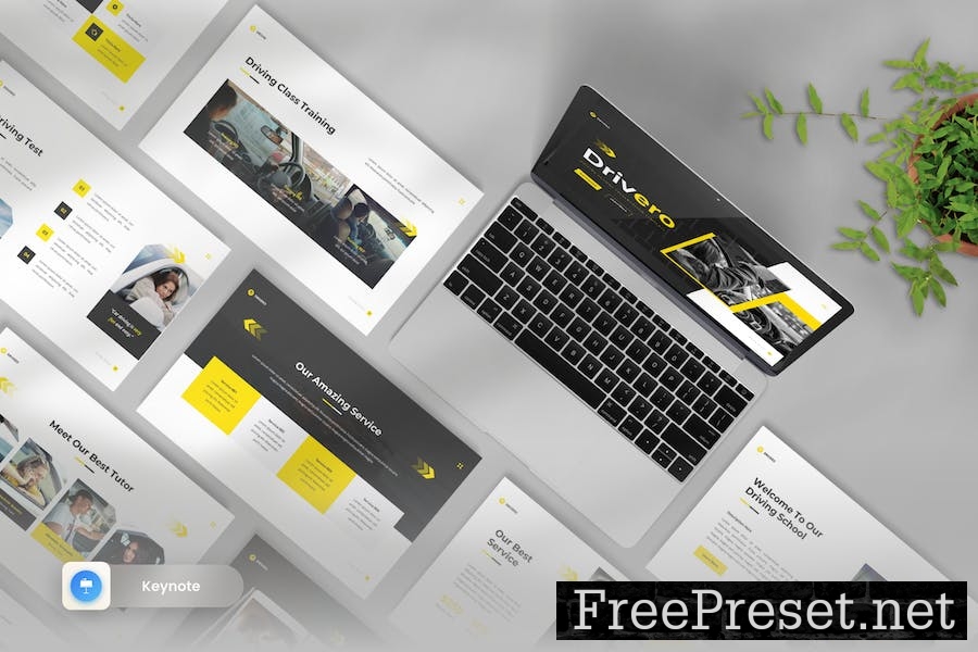 Drivero - Driving School Keynote Template