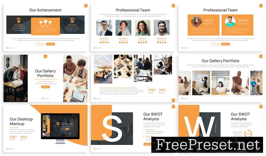 Dynamic - Multipurpose Google Slides Template MEW288Y