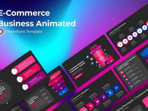 E-Commerce Business Animated Powerpoint Template BYHC2DP