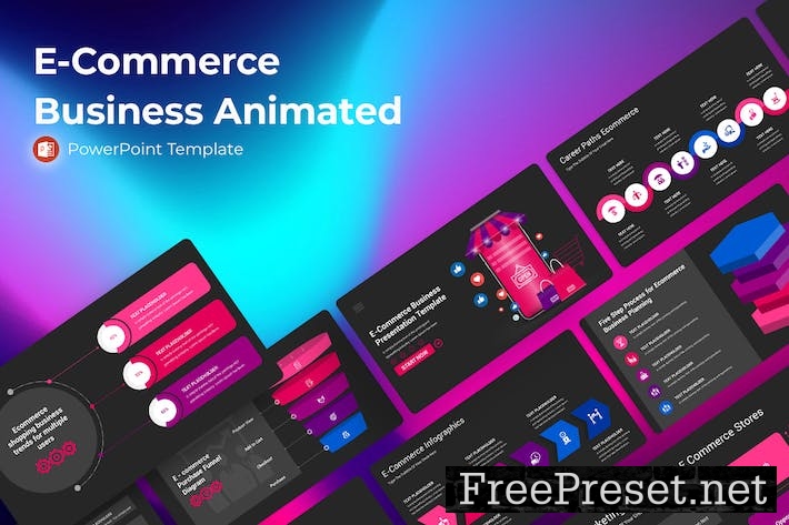 E-Commerce Business Animated Powerpoint Template BYHC2DP