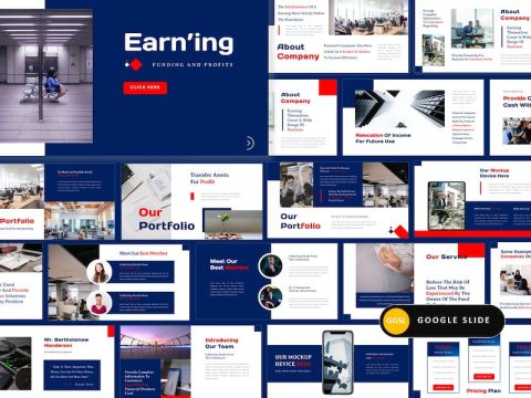 Earning – Financial and Business Google Slide MJB5SXY