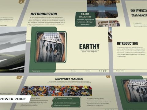 EARTHY - Digital Business Profile PPT Template