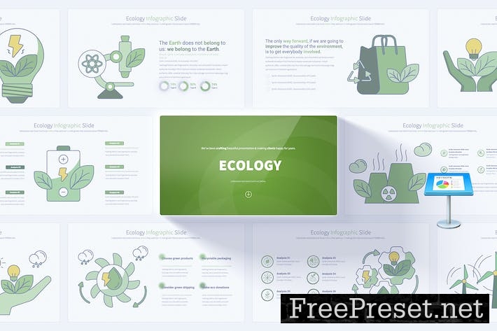 Ecology - Keynote Infographics Slides F62P9GN