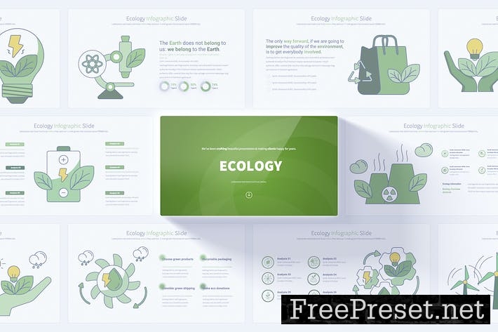 Ecology - PowerPoint Infographics Slides