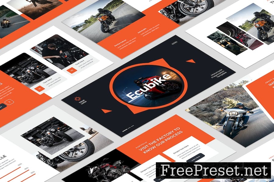 Ecubike - Motorcycle Google Slide Template