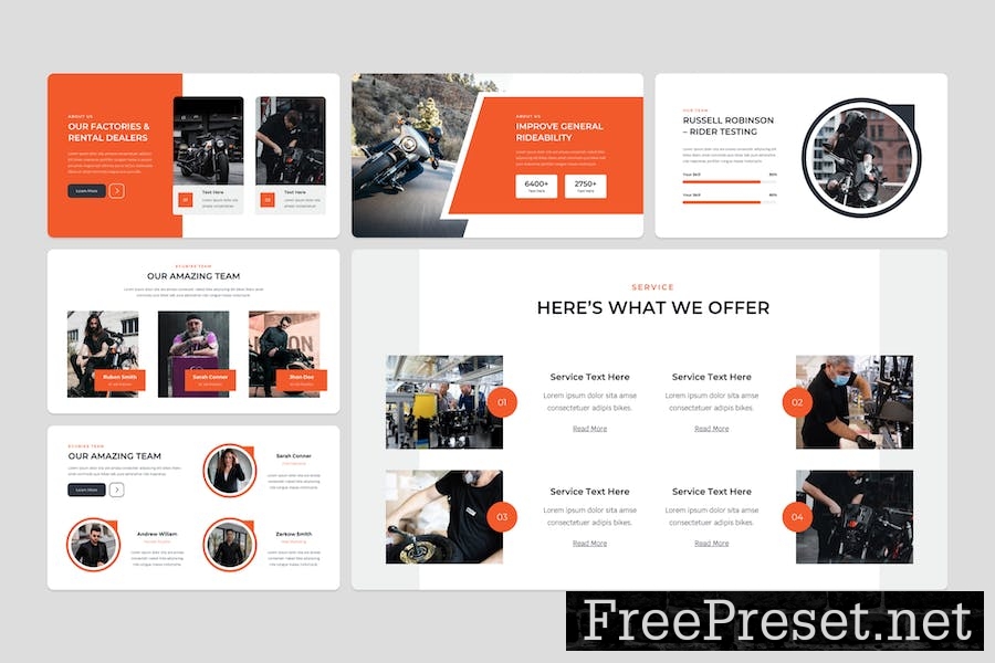 Ecubike - Motorcycle PowerPoint Template 2ZPHMXJ