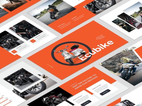 Ecubike - Motorcycle PowerPoint Template 2ZPHMXJ