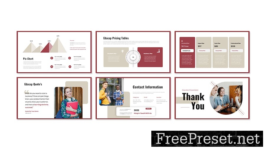 Educap Education Presentation PowerPoint Template 68HN8C4