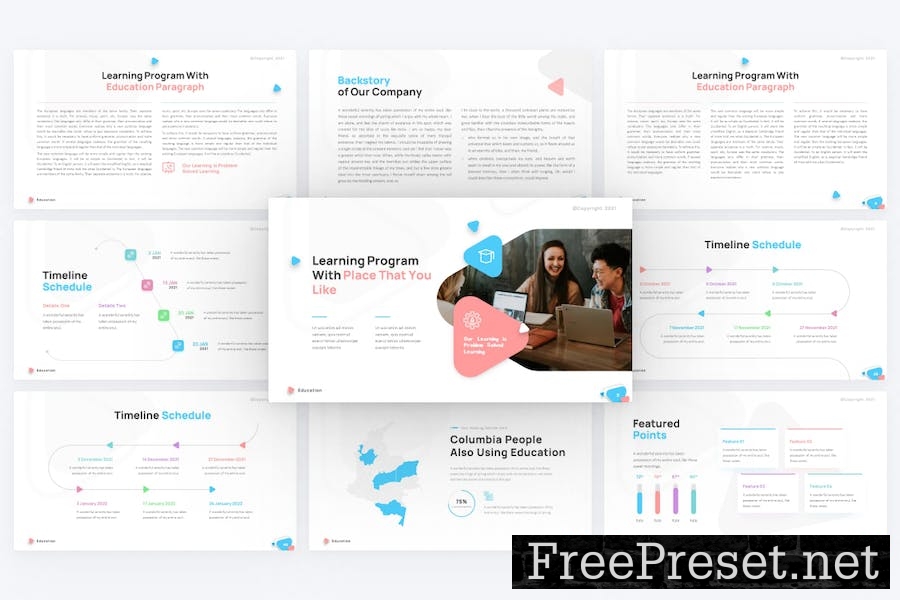 Education Creative PowerPoint Template EJRVEQX