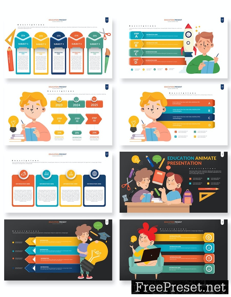 Education Google Slides Presentation Templates