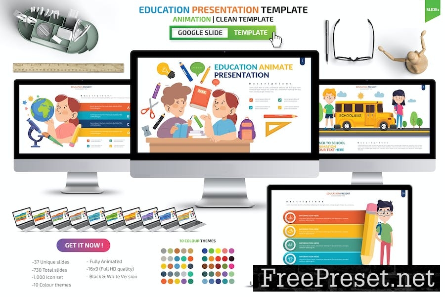 Education Google Slides Presentation Templates