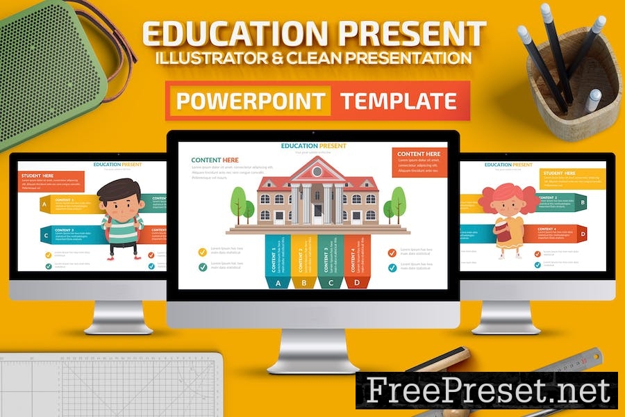 Education Powerpoint Slides Template PM38UWB