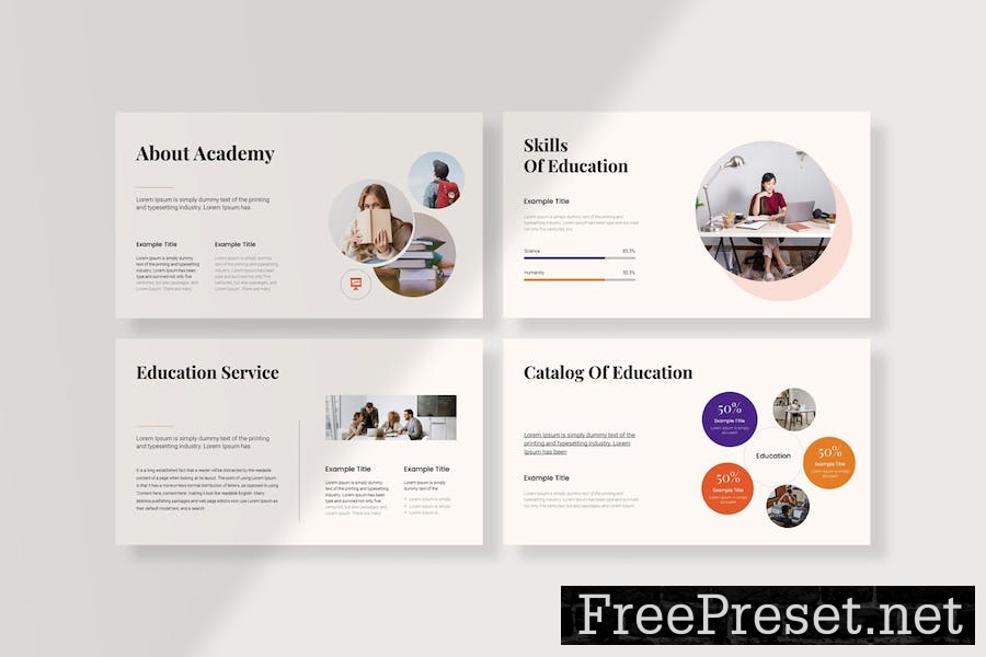 Education Presentation Template PQSULTD