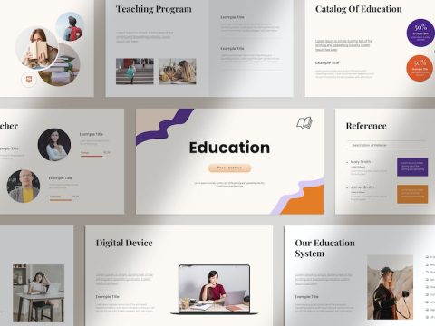 Education Presentation Template PQSULTD