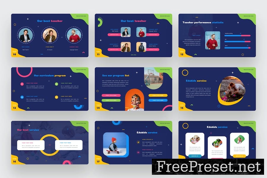 EduKids - kids education PowerPoint Template VBYG27J